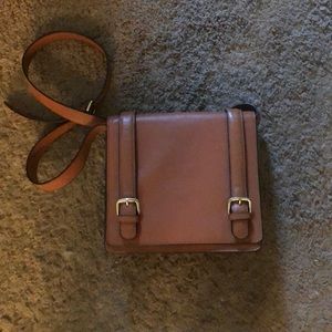Structured leather bag Charles David; EUC